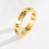 18K gold plated moissanite ring with titanium steel wedding band design for couples