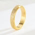 18K gold plated moissanite ring with titanium steel wedding band design for couples