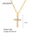 Titanium steel clavicle necklace with geometric pendant and gold-plated minimalist design