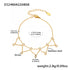 Gold plated zircon bracelet set with starburst chain links and sparkling stone accents