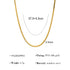 18K gold plated layered necklace with flat snake chain and twist double-layer design