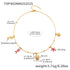 Gold plated ocean charm jewelry set with Ferris wheel necklace, octopus bracelet, turtle zircon pendant, and matching earrings